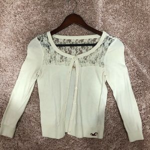 Ivory lace cardigan